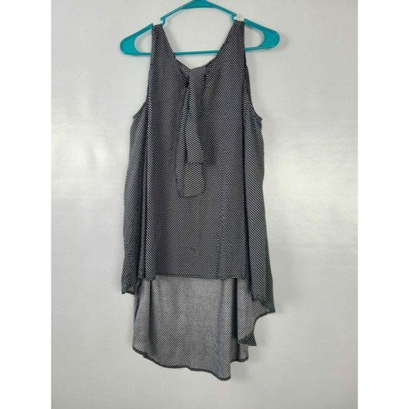 Coco + Carmen Tops - COCO + Carmen Black Tie Hi Low Tunic Size L/XL